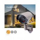 NEDIS Camara de Seguridad Falsa Tipo Bullet con Indicador Led DUMCB40GY