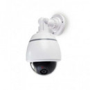 NEDIS Camara Seguridad Falsa Tipo Domo con Luz Led a Pilas DUMCF50WT