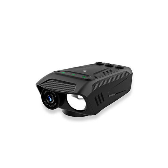 NEDIS Camara para Ciclista 3 en 1 con Linterna y Timbre/ Full HD CCAM100BK