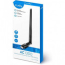 CUDY Adaptador Wifi con Antena 5DBI AC1300 3.0 Negro WU1400