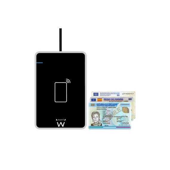 EWENT Lector Tarjeta Inteligente con Nfc para Dni Electronicos EW1053