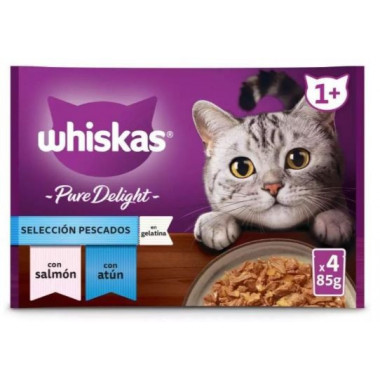 Whiskas Pure Delight Pescado 4*85 Gr  MARS