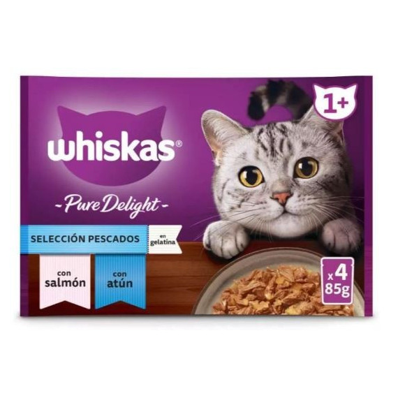 Whiskas Pure Delight Pescado 4*85 Gr  MARS