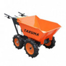 Carretilla 4 Ruedas con Dumper Gasolina TAKUMA 300 Kgs 7HP