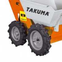 Carretilla Eléctrica de 4 Ruedas con Dumper TAKUMA 300 Kgs 1.000W