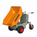 Carretilla Eléctrica de 4 Ruedas con Dumper TAKUMA 500 Kgs 1.000W