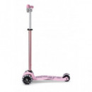 Patinete Maxi Deluxe Pro Led Rosa  M-CRO