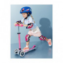 Patinete Mini Deluxe Flux Led Neochrome Rosa  M-CRO