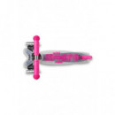 Patinete Mini Deluxe Flux Led Neochrome Rosa  M-CRO