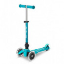 Patinete Mini Deluxe Plegable Led Aqua  M-CRO