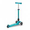 Patinete Mini Deluxe Plegable Led Aqua  M-CRO