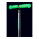 Patinete Mini Deluxe Glow Led Verde Lima  M-CRO