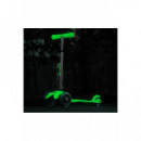 Patinete Mini Deluxe Glow Led Verde Lima  M-CRO