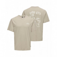 Camisetas Hombre Camiseta ONLY&SONS Mace Silver Lining