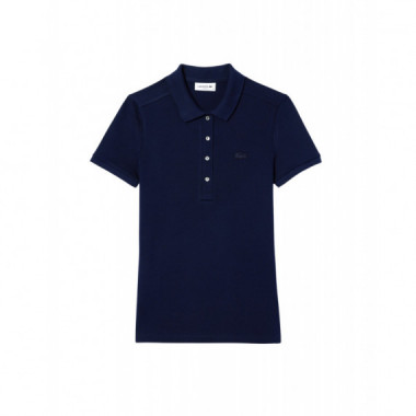 Polos Polo LACOSTE de Mujer en Piqué de Algodón Stretch Azul