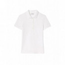 Polos Polo LACOSTE de Mujer en Piqué de Algodón Stretch Blanco