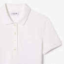 Polos Polo LACOSTE de Mujer en Piqué de Algodón Stretch Blanco