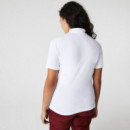 Polos Polo LACOSTE de Mujer en Piqué de Algodón Stretch Blanco