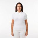 Polos Polo LACOSTE de Mujer en Piqué de Algodón Stretch Blanco