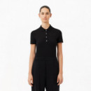 Polos Polo LACOSTE de Mujer en Piqué de Algodón Stretch Negro