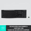 Teclado LOGITECH K270 Wireless