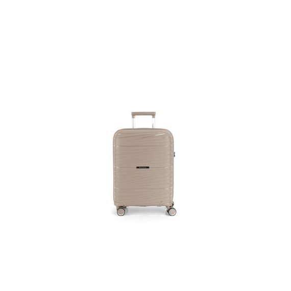 GABOL Trolley Maleta de Mano Pequeño con 4 Ruedas Polipropileno Kiba Beige 54X39X20 Cm