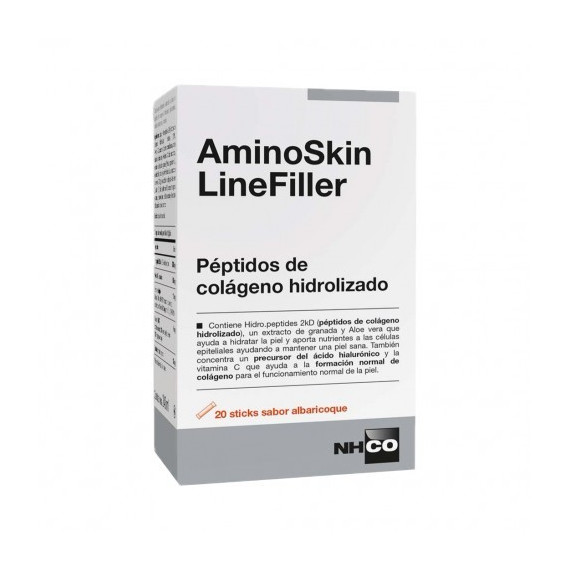 Nhco Aminoskin Linefiller 20 Sticks 12 G Sabor Albaricoque  CHIESI