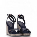 TOMMY HILFIGER - Im Raffia Sandal - DW6 - F|FW0FW08224/DW6