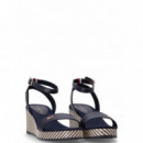 TOMMY HILFIGER - Im Raffia Sandal - DW6 - F|FW0FW08226/DW6