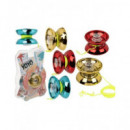 OUT OF THE BLUE Yoyo Metalico Transparente Colores Surtidos 59/2169