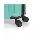 GABOL Trolley Maleta de Mano Pequeño con 4 Ruedas Advance Verde Menta 55X35X21 Cm