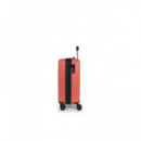 GABOL Trolley Maleta de Mano Pequeño con 4 Ruedas Advance Coral 55X35X21 Cm