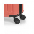 GABOL Trolley Maleta de Mano Pequeño con 4 Ruedas Advance Coral 55X35X21 Cm