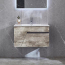 Mueble Baño Gris Marron Serie Victoria 80X50X50CM BENOTTI