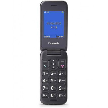 PANASONIC Telefono Movil de Tapa con Boton Sos KX-TU400 Gris