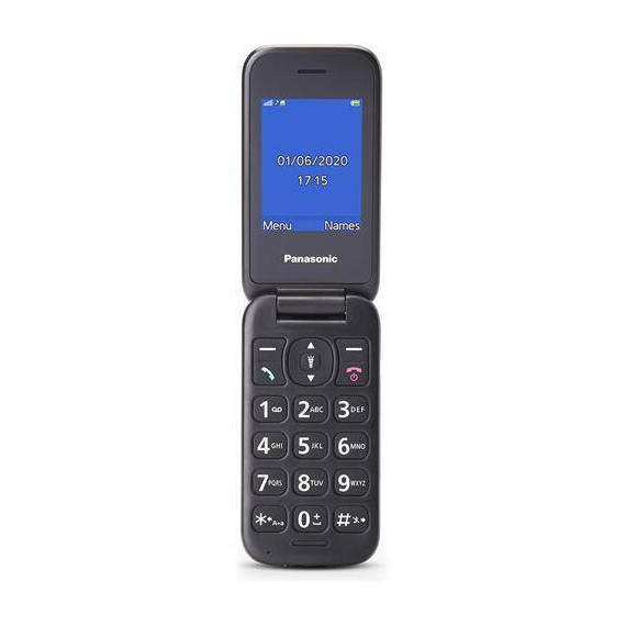 PANASONIC Telefono Movil de Tapa con Boton Sos KX-TU400 Gris