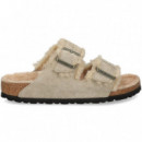 Pala 2 Hebillas Borreguito ante Beige  BIRKENSTOCK