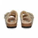 Pala 2 Hebillas Borreguito ante Beige  BIRKENSTOCK