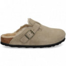 Zueco Borreguito +ante Beige  BIRKENSTOCK