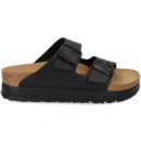 Pala 2 Hebillas Plataforma Negro  BIRKENSTOCK