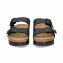 Pala 2 Hebillas Plataforma Negro  BIRKENSTOCK