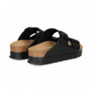 Pala 2 Hebillas Plataforma Negro  BIRKENSTOCK