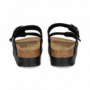 Pala 2 Hebillas Plataforma Negro  BIRKENSTOCK