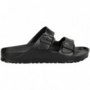 Pala 2 Hebillas Goma Negro  BIRKENSTOCK