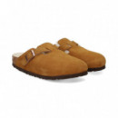 Zueco Borreguito ante Cuero  BIRKENSTOCK