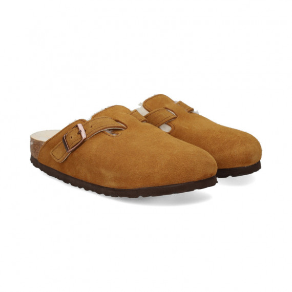 Zueco Borreguito ante Cuero  BIRKENSTOCK