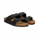 Pala 2 Hebillas Birko-flor Negro  BIRKENSTOCK