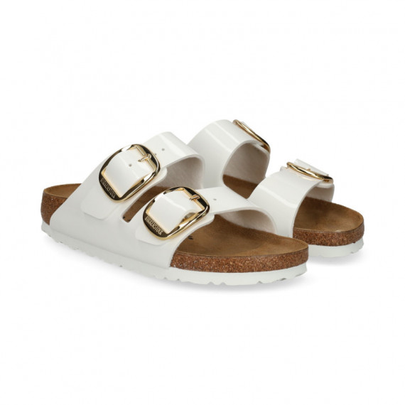 Pala 2 Hebillas Charol Blanco  BIRKENSTOCK