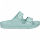 Pala 2 Hebillas Goma Verde Agua  BIRKENSTOCK