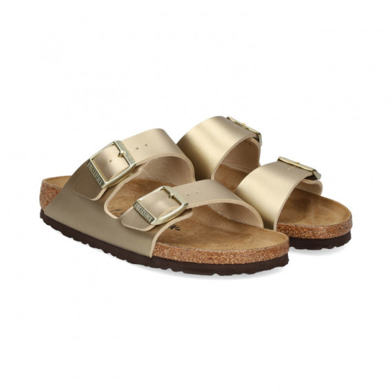 Pala 2 Hebillas Birko-flor Oro  BIRKENSTOCK